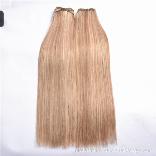 Brazilian Cuticles Aligned Virgin Human hair Straight Bundles Weave Piano color Human Hair Bundles